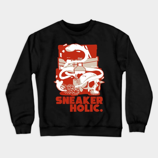 Sneaker Holic Red Panda Retro Sneaker Crewneck Sweatshirt by funandgames